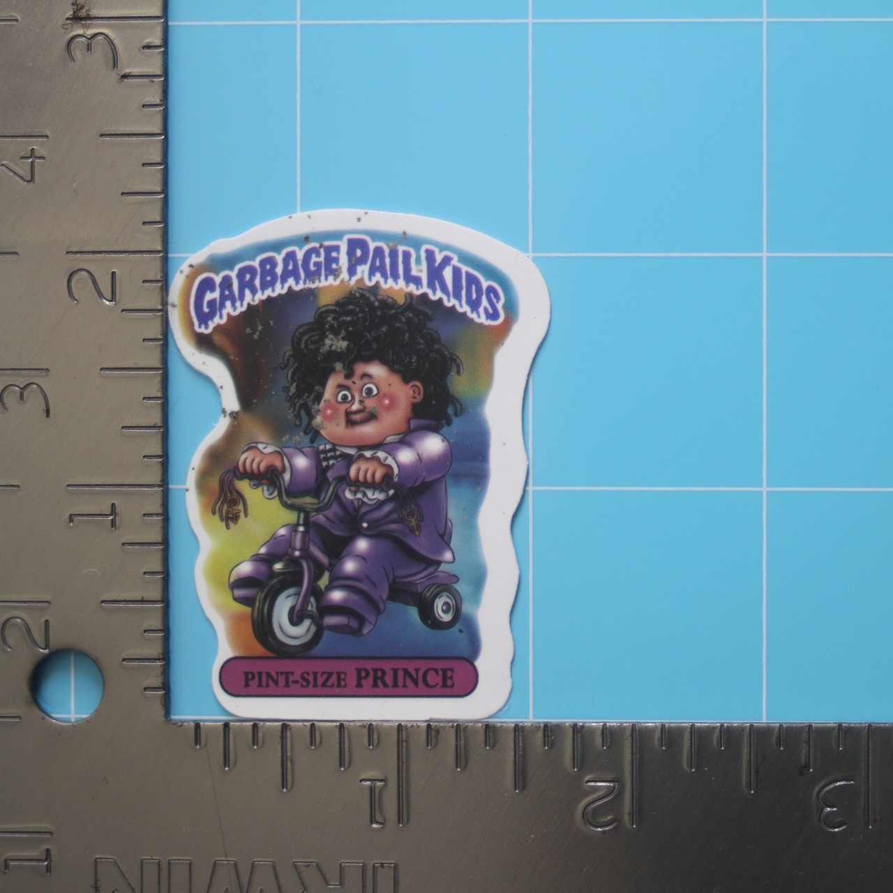 Garbage Pail Kids Sticker (PINT-SIZE PRINCE) GPK Music Funny, Gloss PVC Decal