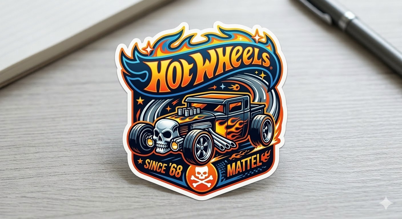 Hot Wheels Sticker Decal Phone Laptop