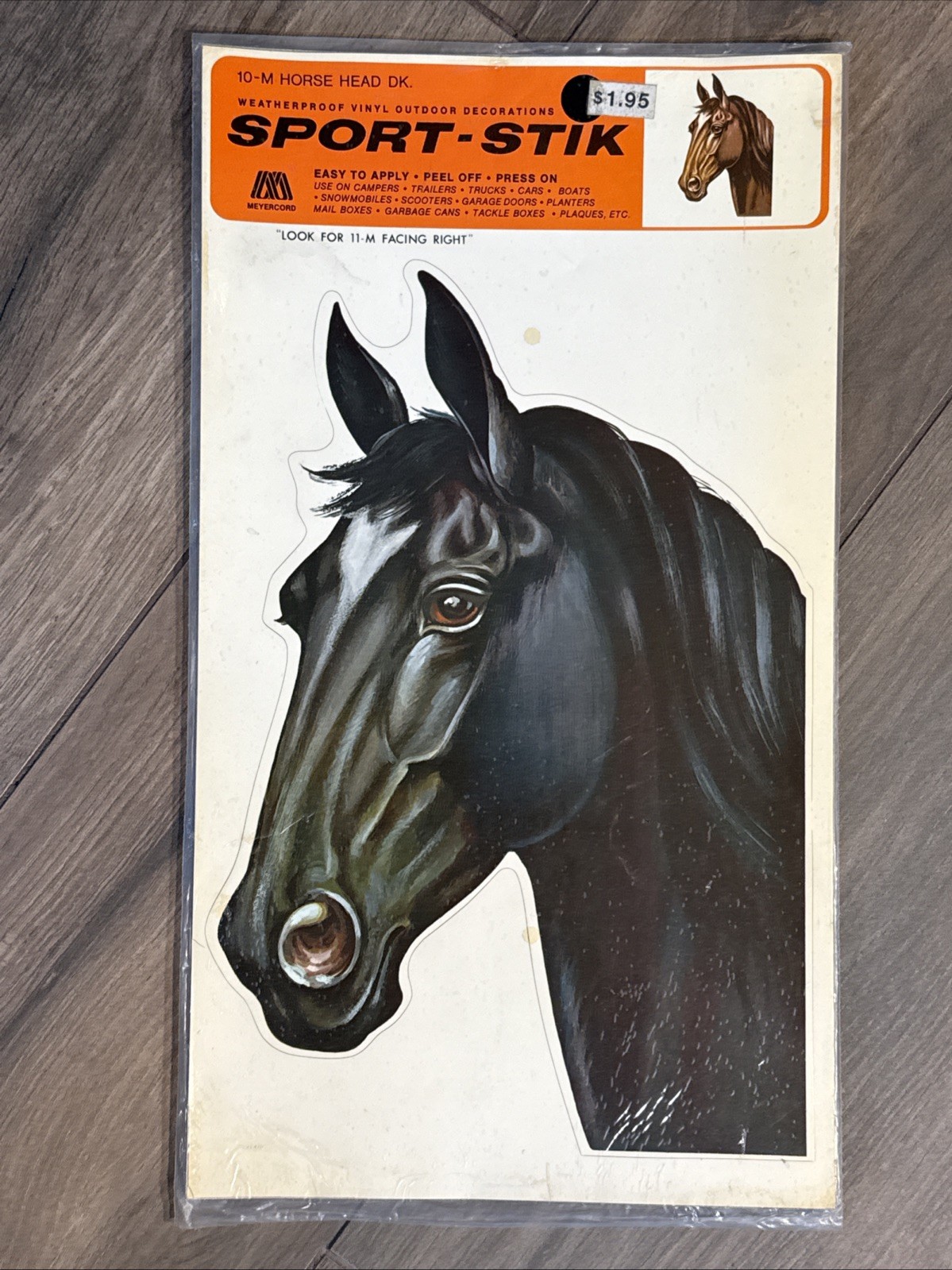 Lot of 4 Vintage 1960s 70s NOS Die Cut HORSE Decals Meyercord Equestrian Decor