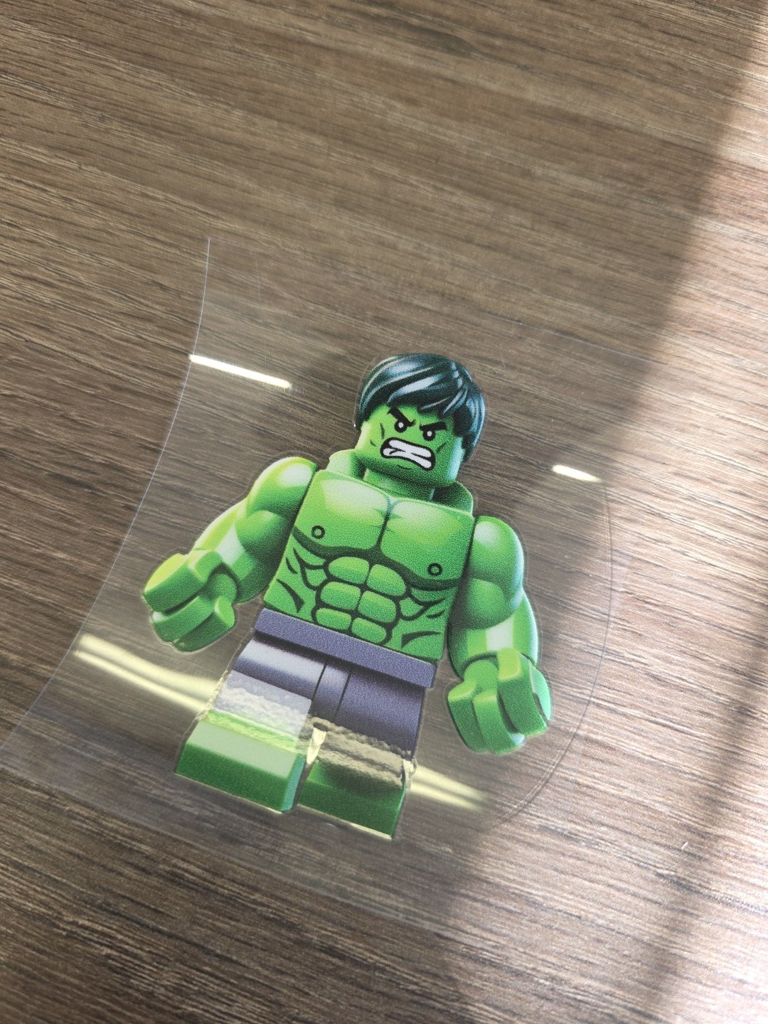 Lego Hulk Figurine UVDTF Decal Made In USA Waterproof