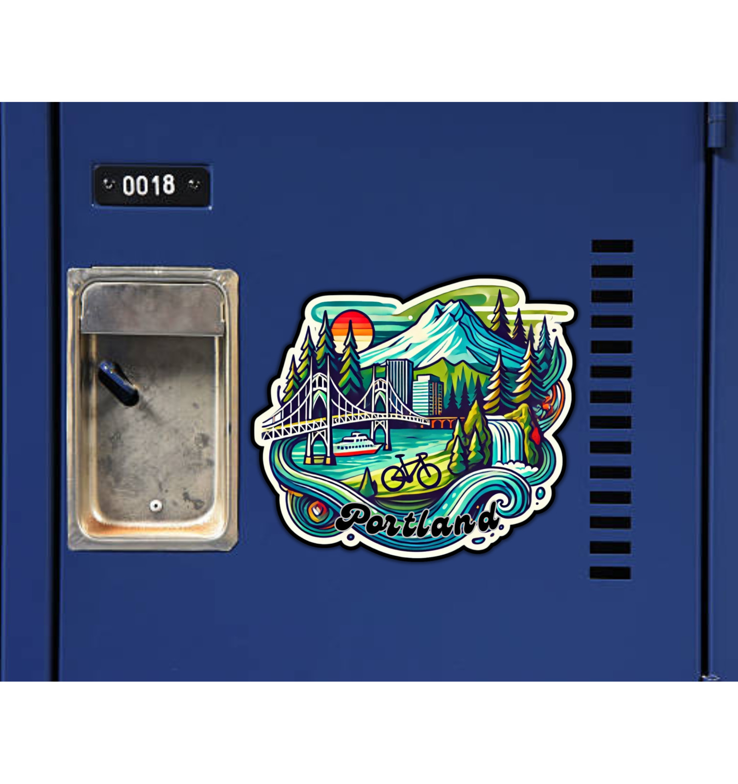 Portland Oregon Fridge Magnet