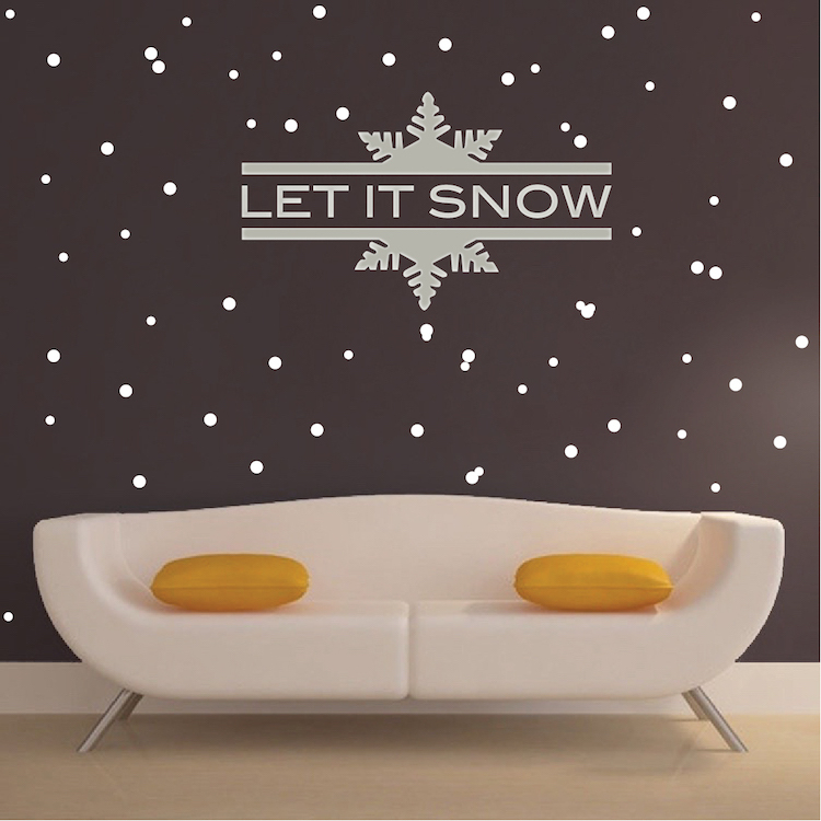 Realistic Snowfall Decals Christmas Window Stickers Christmas Decorations, h67