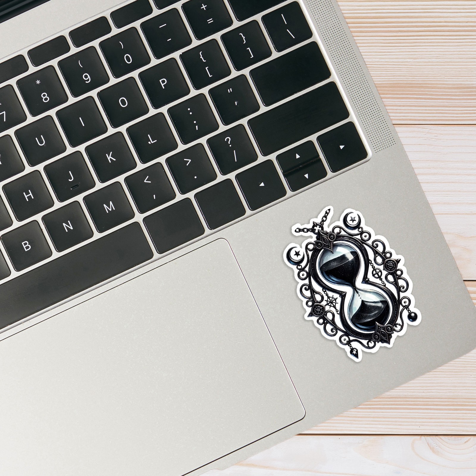 Black Hour Glass Ornament – Vinyl Decal Sticker – Car Window Laptop – #1468