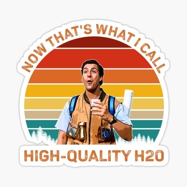 Happy Gilmore, High Quality H2O, Vinyl Die Cut Sticker