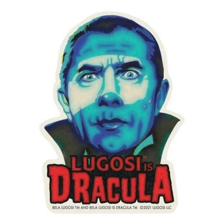 Dracula Sticker Set of 2 Vampire Bela Lugosi Horror Gothic Monster Halloween