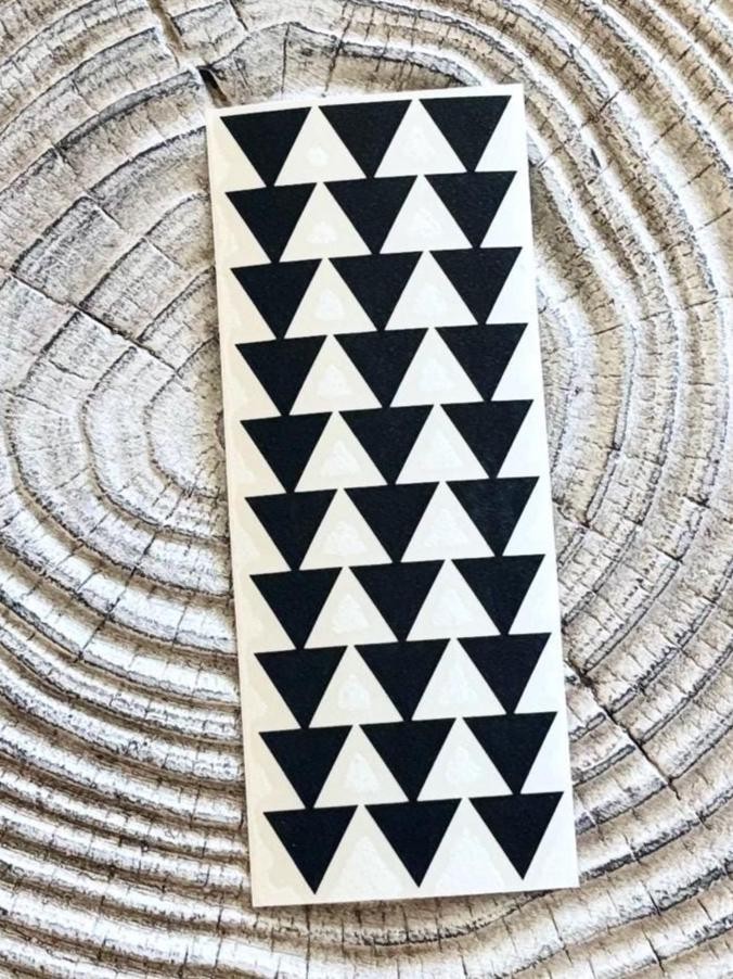 6" Black Hawaiian Design Tribal Triangle Arrows Vinyl Car Window Decal Sticker