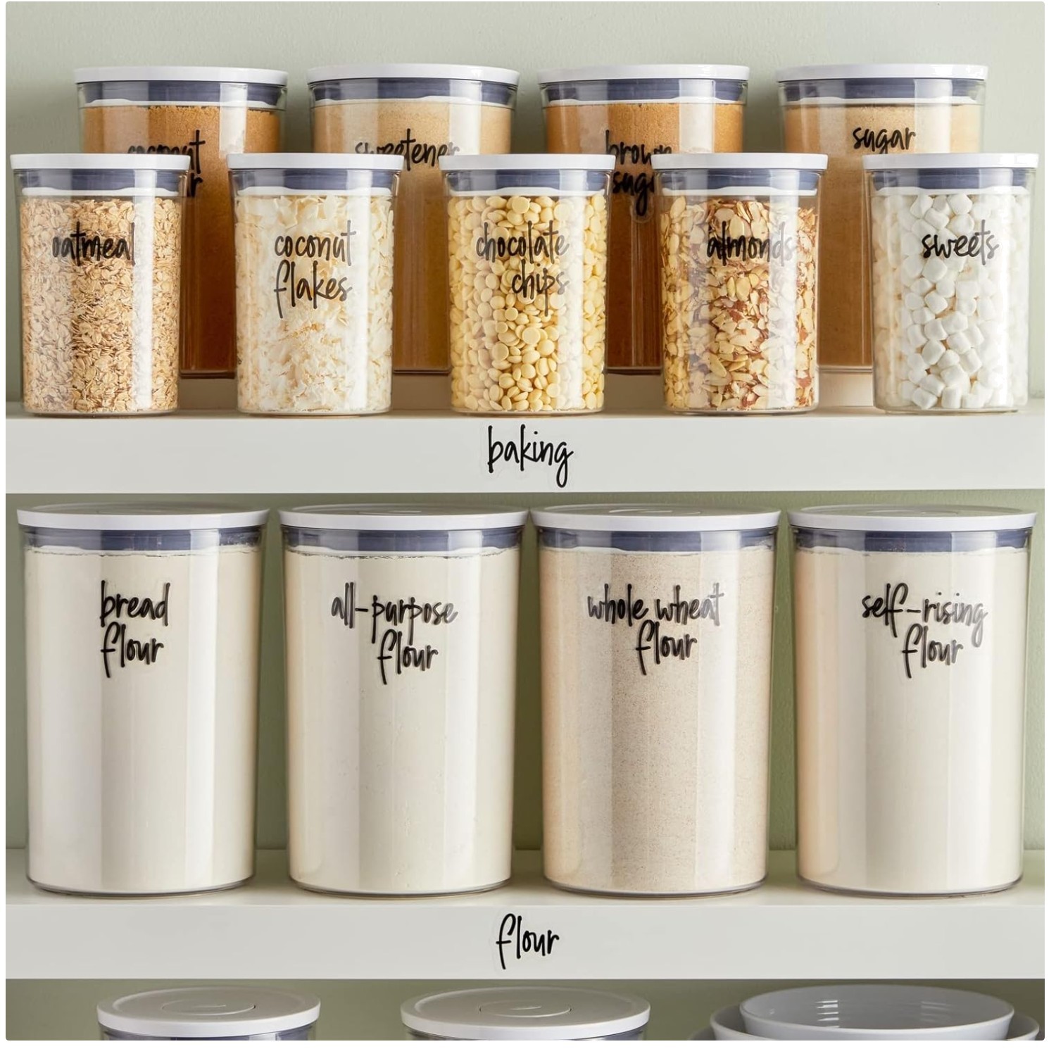 Water-Resistant Vinyl Jar Labels – Kitchen Organization