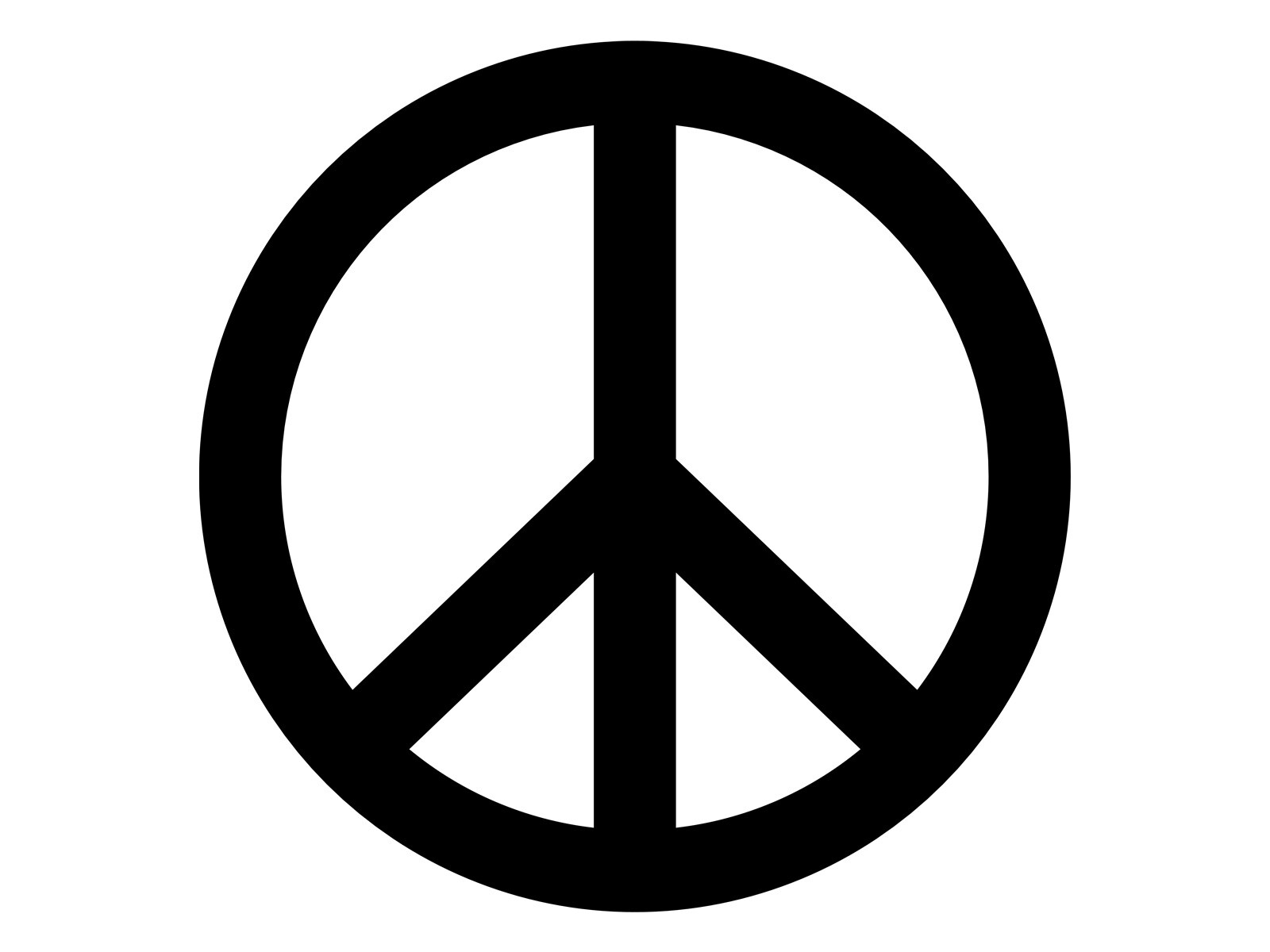 Peace Sign Silhouette Vinyl Decal Round Hippie Boho Retro Tumbler Sticker