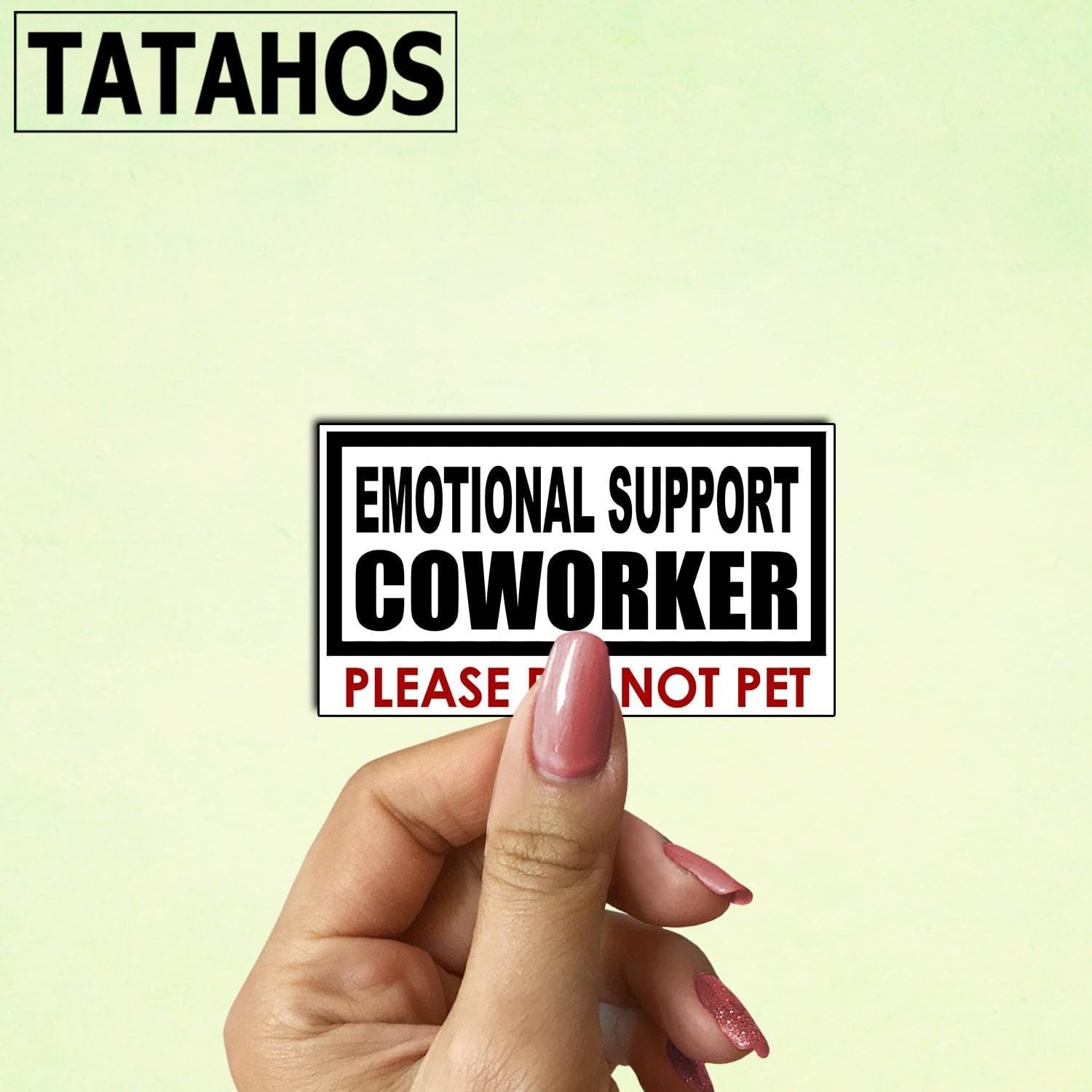 3Pcs Emotional Support Coworker Sticker – Funny Workplace Humor Vinyl Decal –…