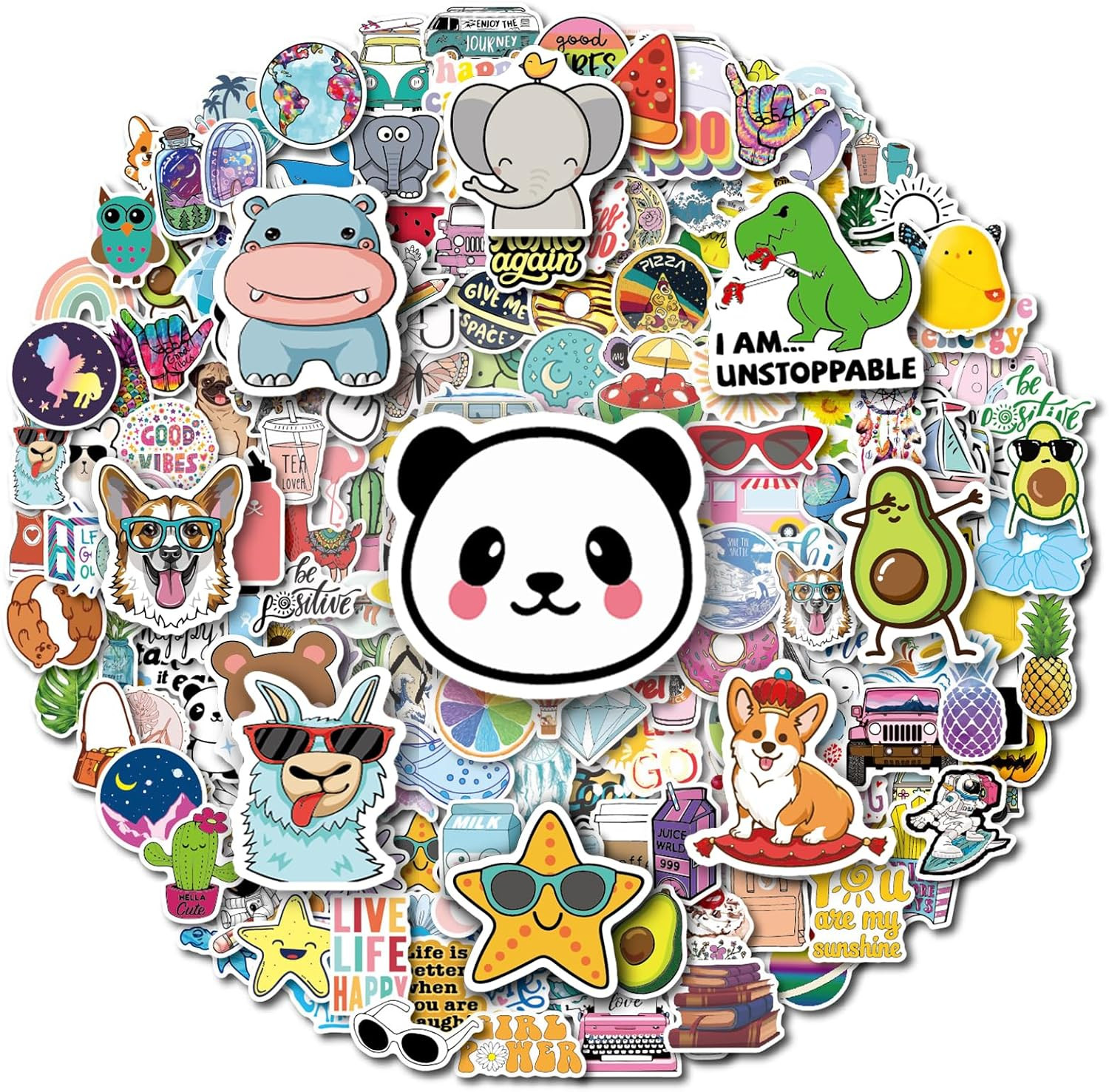 200Pcs Water Bottle Stickers for Kids Teens, Waterproof Vinyl Stickers, Stickers