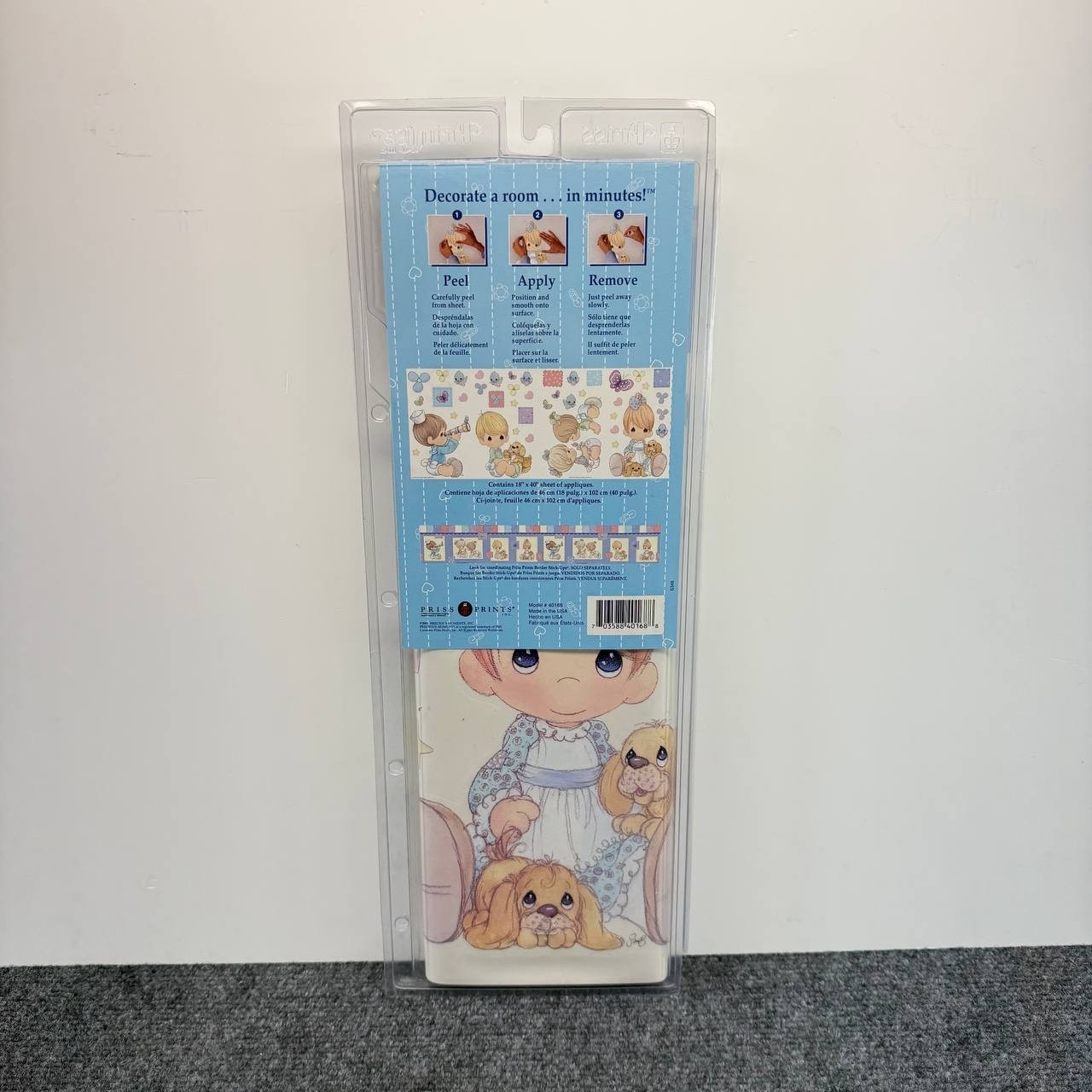 Precious Moments Priss Prints 40168 Jumbo Stick Ups Vintage Baby Wall Decals 25