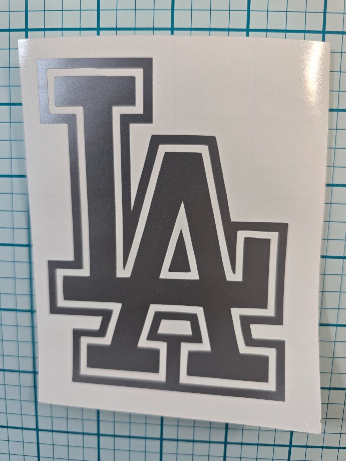 LA Dodgers LA Logo Vinyl Decal Windows Cars Trucks Laptops Lockers Starbucks Cup