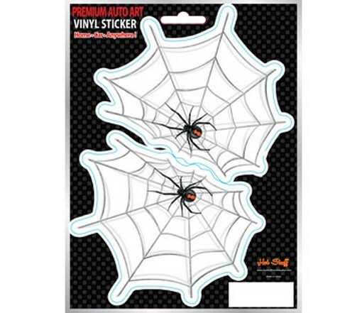Spider on Web Car Sticker- tattoo- car art – Auto Decals