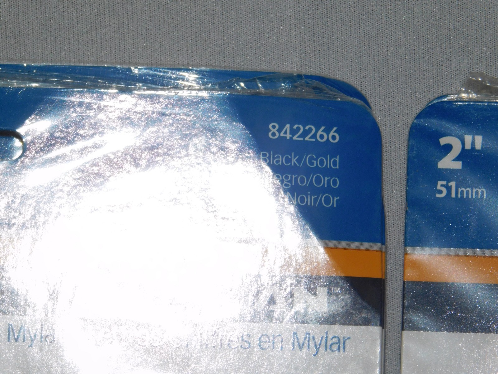 HILLMAN MYLAR LETTERS NUMBERS 1" & 2" 3 PACKS OF EACH 84268 84266 Black Gold