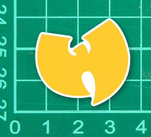 Wu-Tang Sticker yellow logo