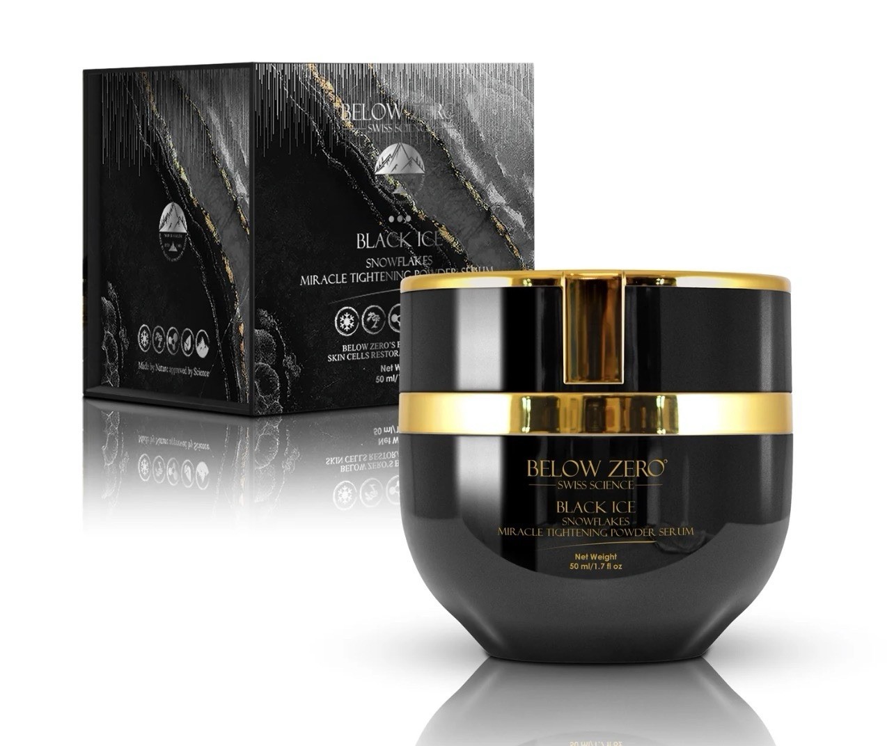 Below Zero Black Miracle Tightening Powder Serum 20+ Treaments ~ Retails $1350