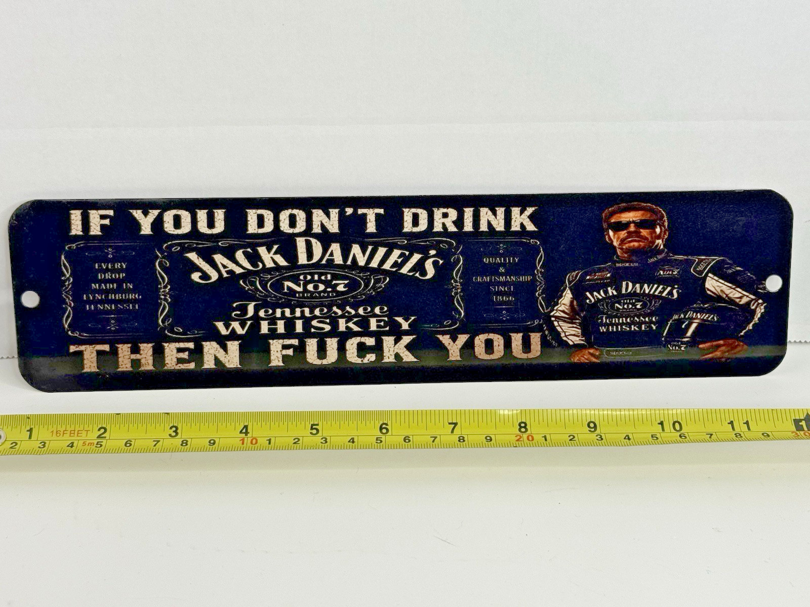 Jack Daniel’s Ricky Bobby If You Don’t Drink Aluminum Sign shop fishing mancave