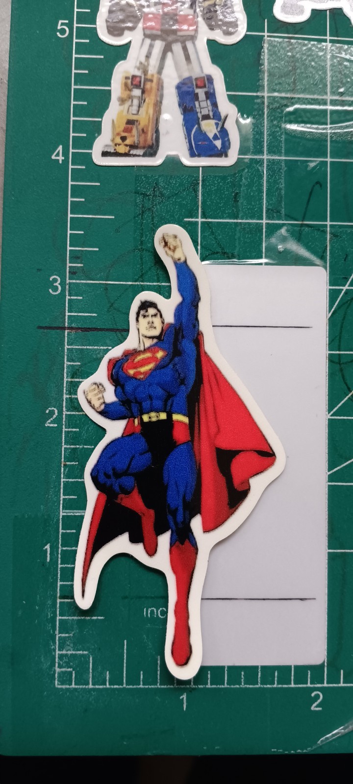 DC X SUPERMAN STICKER X VYNIL HIGH-GLOSS DIE-CUT STICKER X 3X2 INCHES STICKER