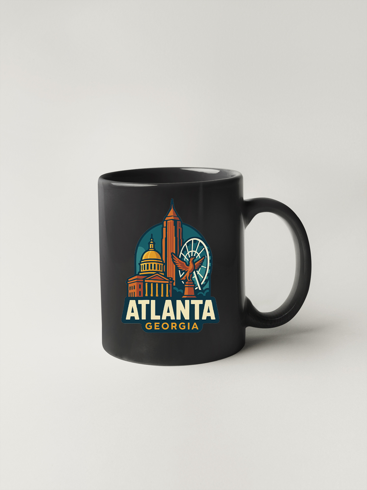 Atlanta Sticker Decal Vinyl Die-Cut City Skyline Landmark Design