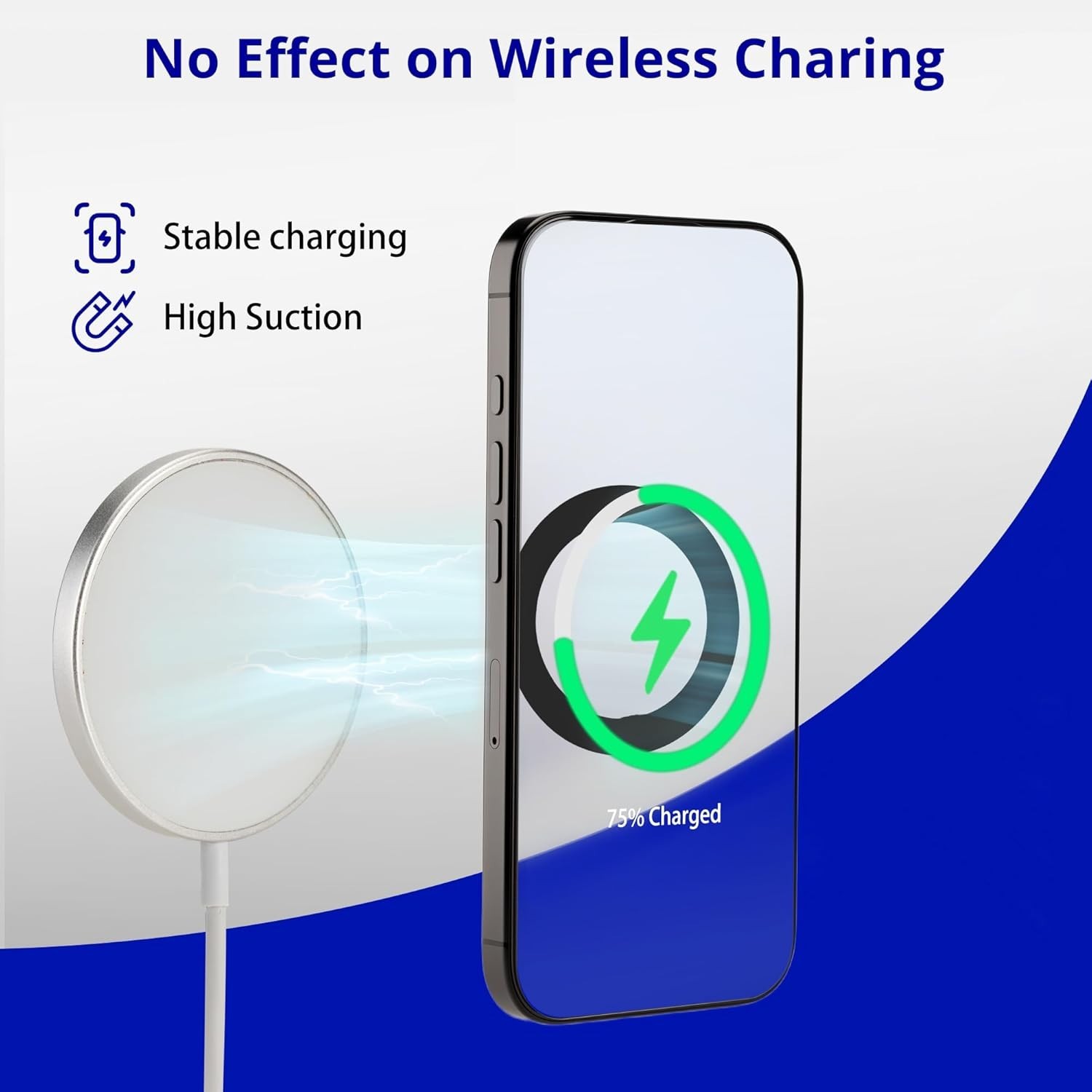 Sleek Magnetic Ring for Effortless Phone Mounting – Wireless Charging Ready