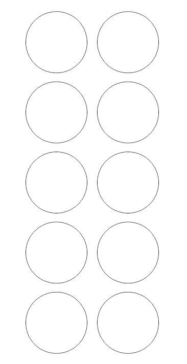 1.5" White Round Label Dots Stickers Color Coding Inventory 1.5 Inch Dot