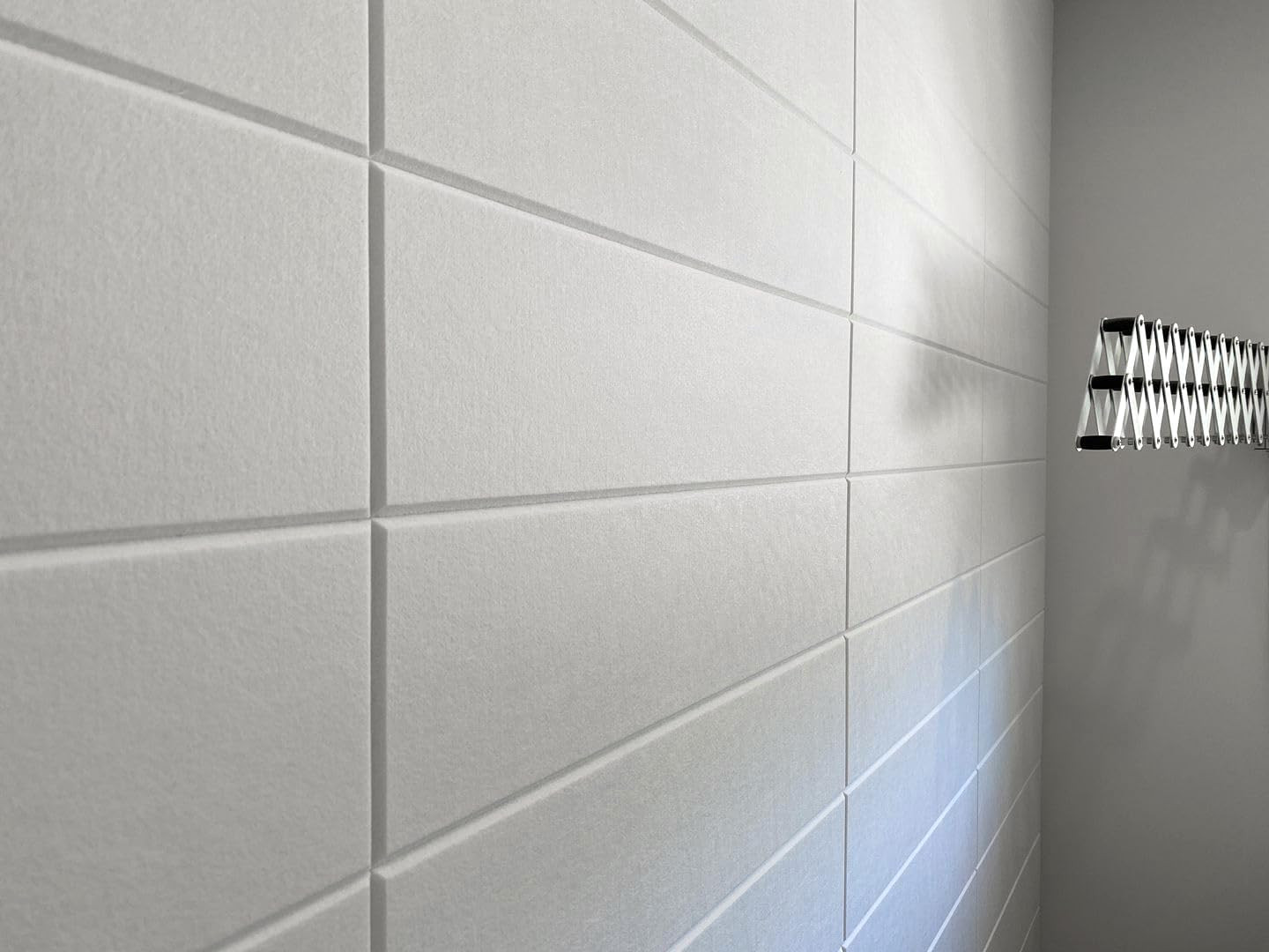 Peel and Stick Shiplap Felt Wall Panels – 24 Pack Warm White Sound Absorbing