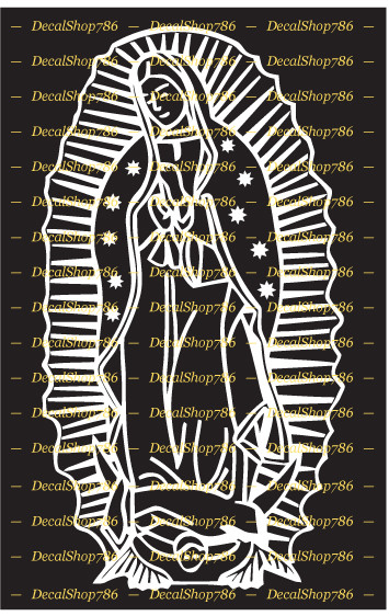 Our Lady of Guadalupe – Religiuos – Cars/SUV's Vinyl Die-Cut Peel N' Stick Decal
