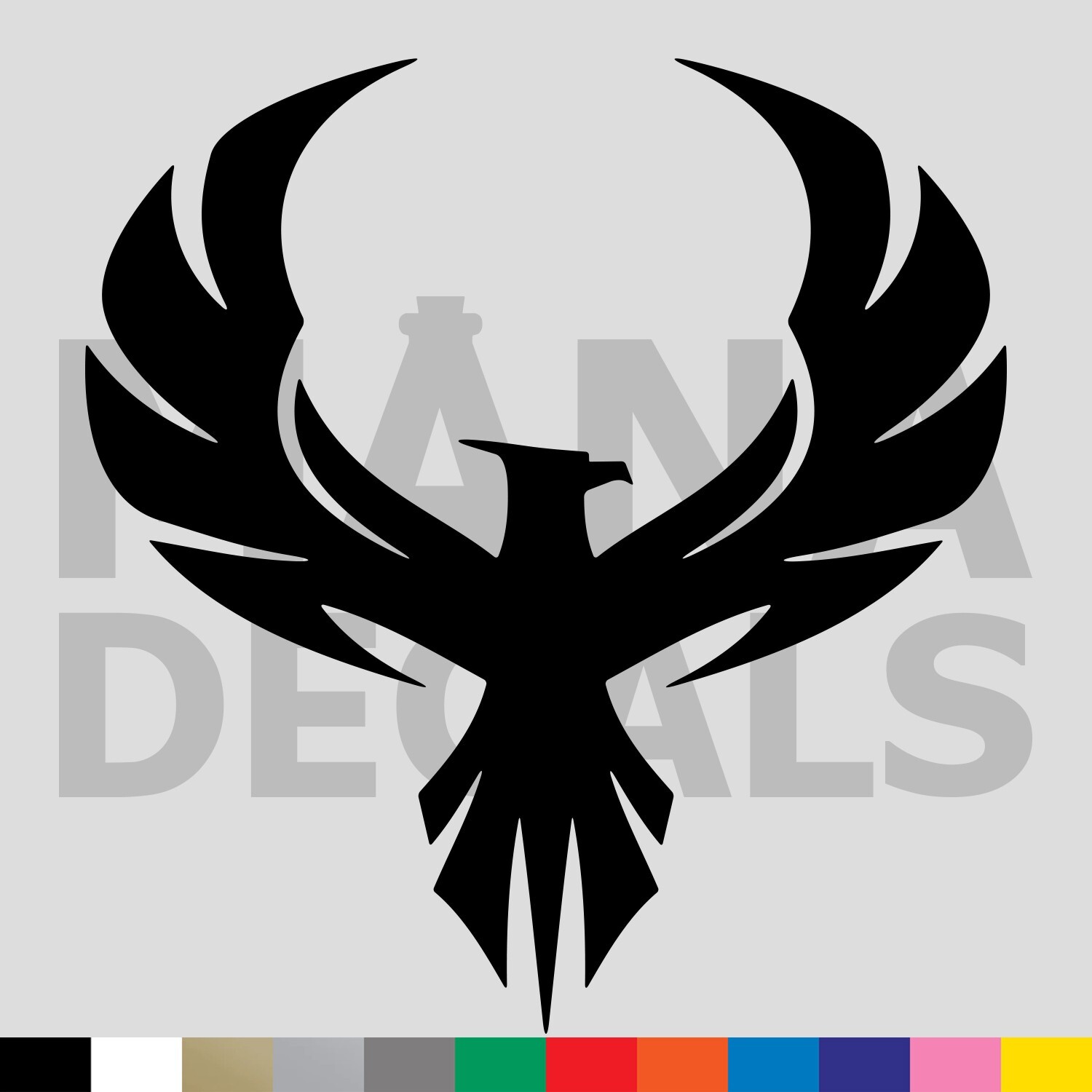 Phoenix Vinyl Die Cut Decal Sticker – Rising Bird Rebirth Resurrection Mythical