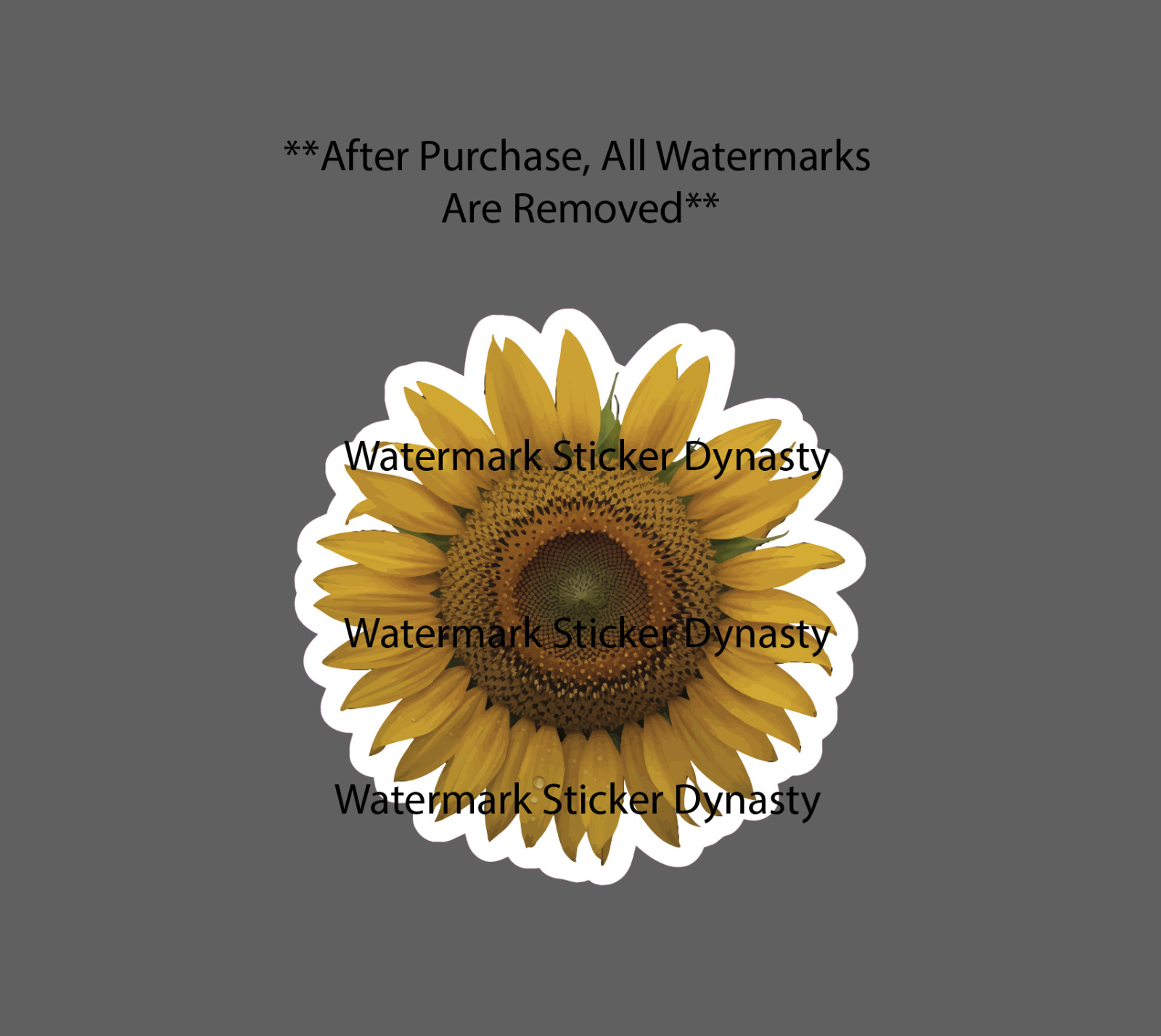 Sunflower Sticker Waterproof Decal Flower Floral Farm Garden Gift NEW