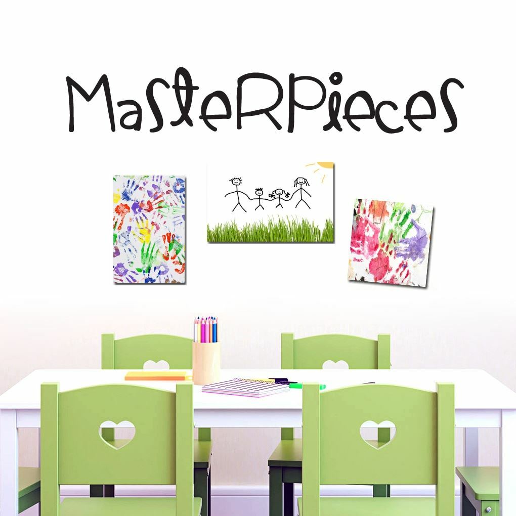 Masterpieces Wall Decal – Kids, Nursery, Playroom, Classroom, Wall Sticker, Art