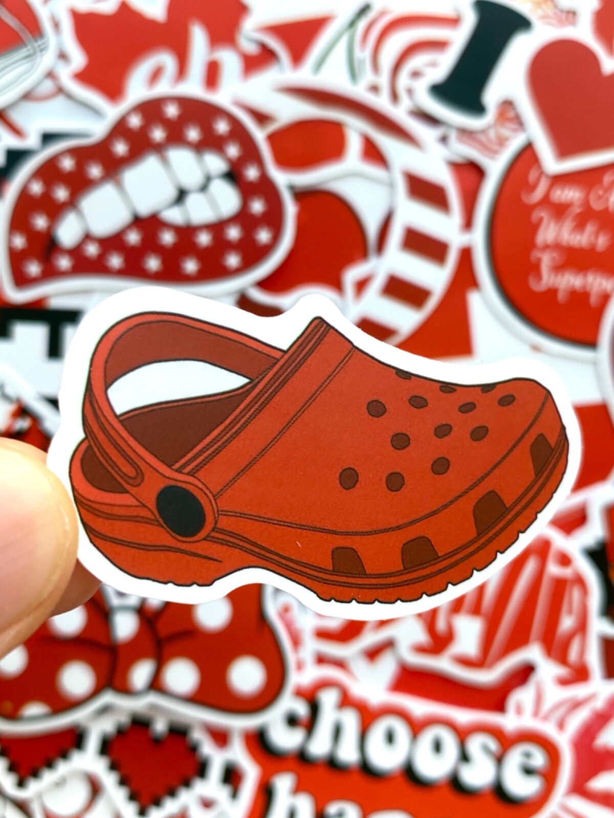 5-50 pcs Cute Red Kawaii Stickers, Animal New York Funny Quote Car Laptop Decals