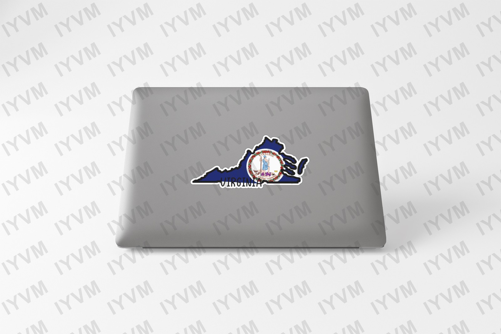 State of Virginia Flag Map Sticker Decal USA Virginia State