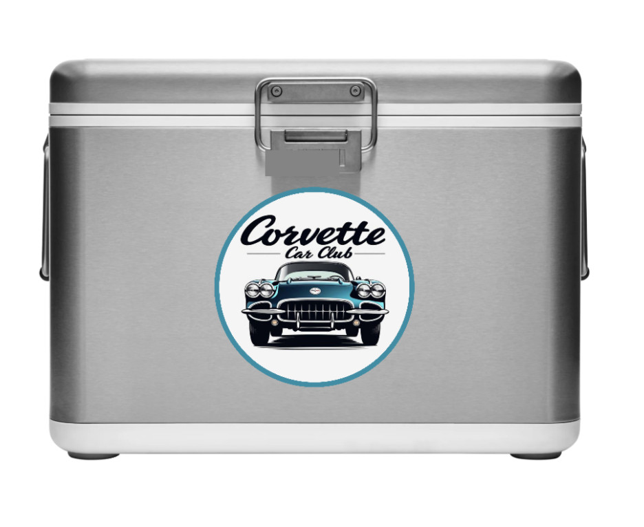 Car Classics "Corvette Club" – 4" Vinyl Decal Sticker Handcrafted Car Truck 2025