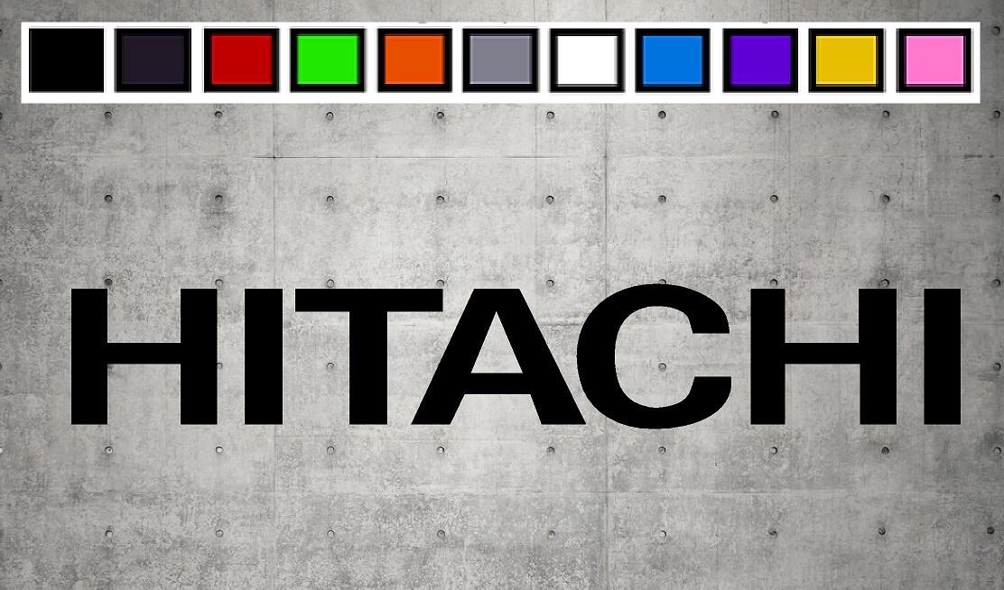 HITACHI LOGO Vinyl Decal Sticker Emblem Car Truck Window 4" 6" 8"