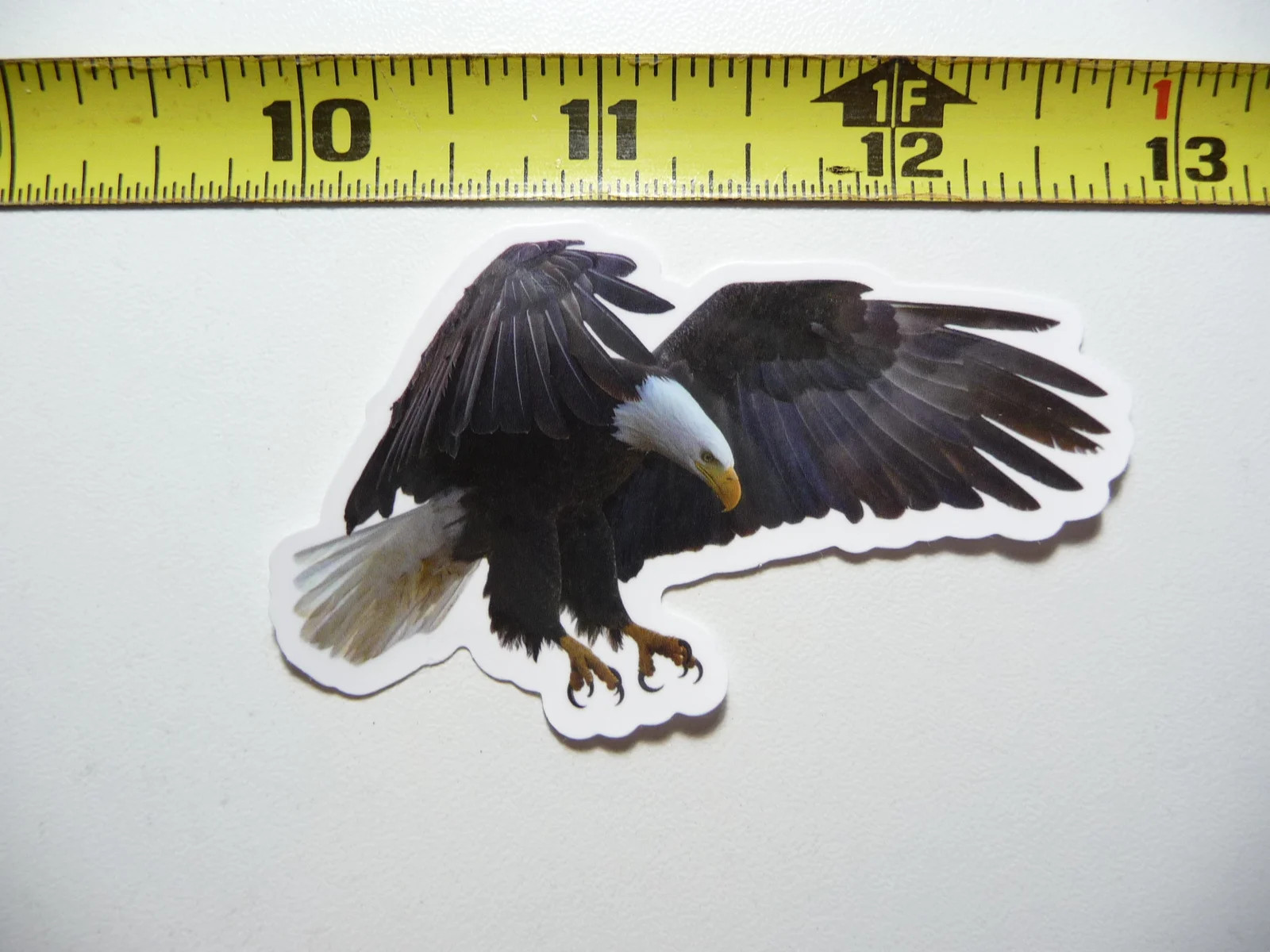 BALD EAGLE BIRD LANDING SMALL STICKER DECAL WILDLIFE PRESERVE NATURE ANIMAL