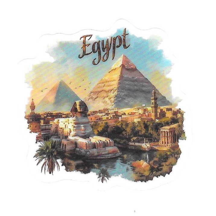 Egypt Pyramids Sphinx Giza Die Cut Clear Ancient Vinyl Sticker Pyramid Decal