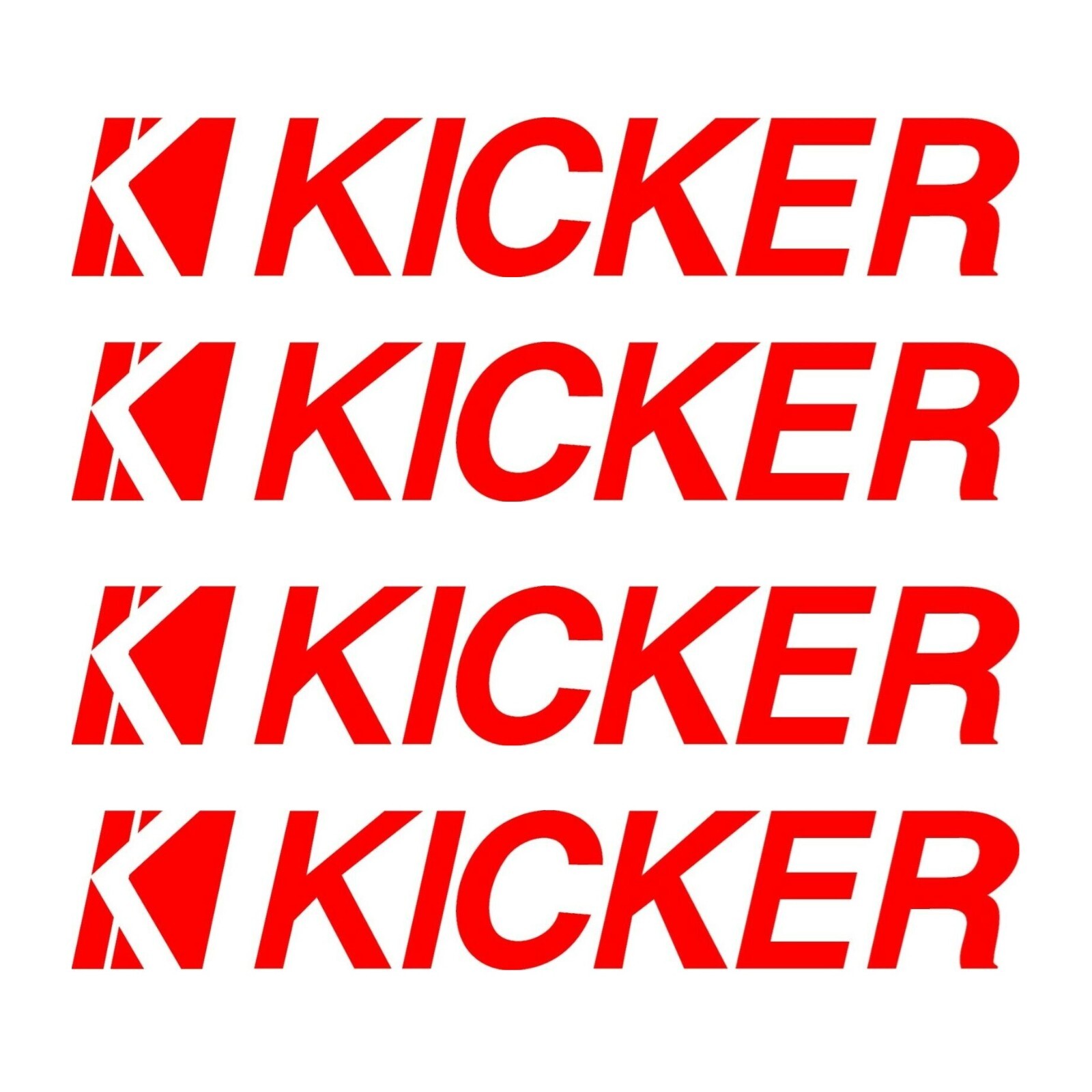 Kicker Audio Sticker Speaker Amps Diecut Vinyl Decal Bumper Car Window