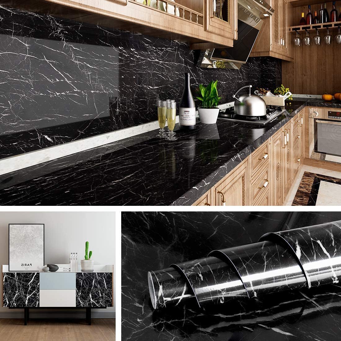 Contact Paper for Countertops Desk Cover Table Top Wallpaper Self Adhesive