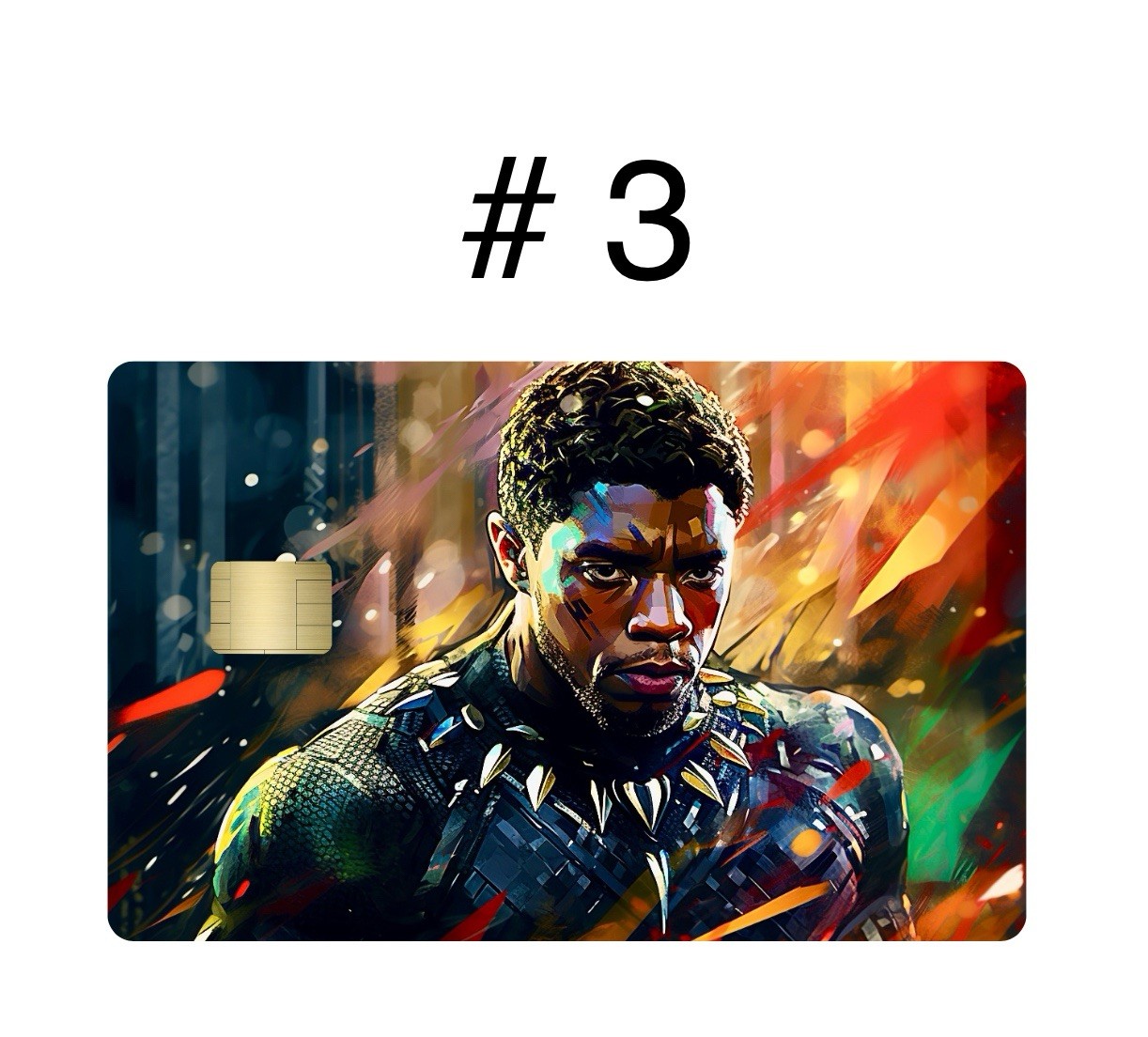 2 Black Panther Premium Print Bank Card Vinyl Skins Small Chip. Choose Any 2