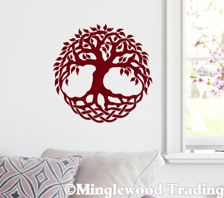 Tree of Life Yggdrasil Vinyl Decal – Norse Viking Mythology – Die Cut Sticker