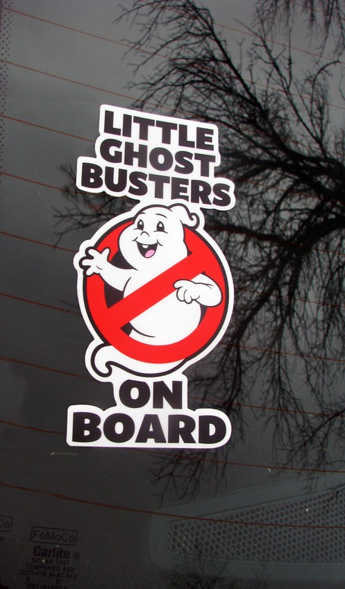 Little Ghostbusters On Board Decal Car Truck Vehicle Ghostbusters Decal 6.45"