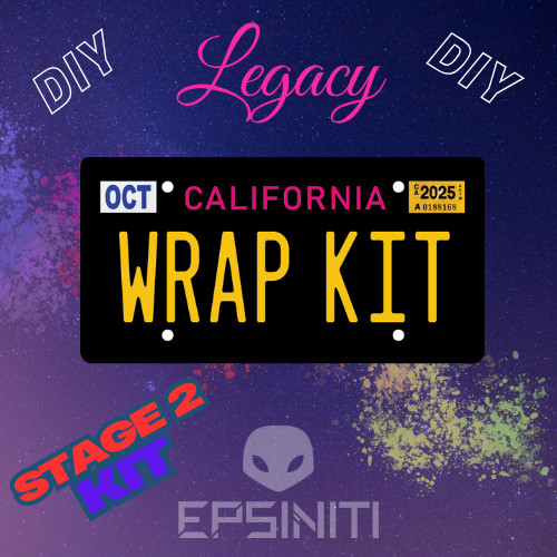Hot Pink and Daffodil Yellow LEGACY California Plate Wrap DIY Kit
