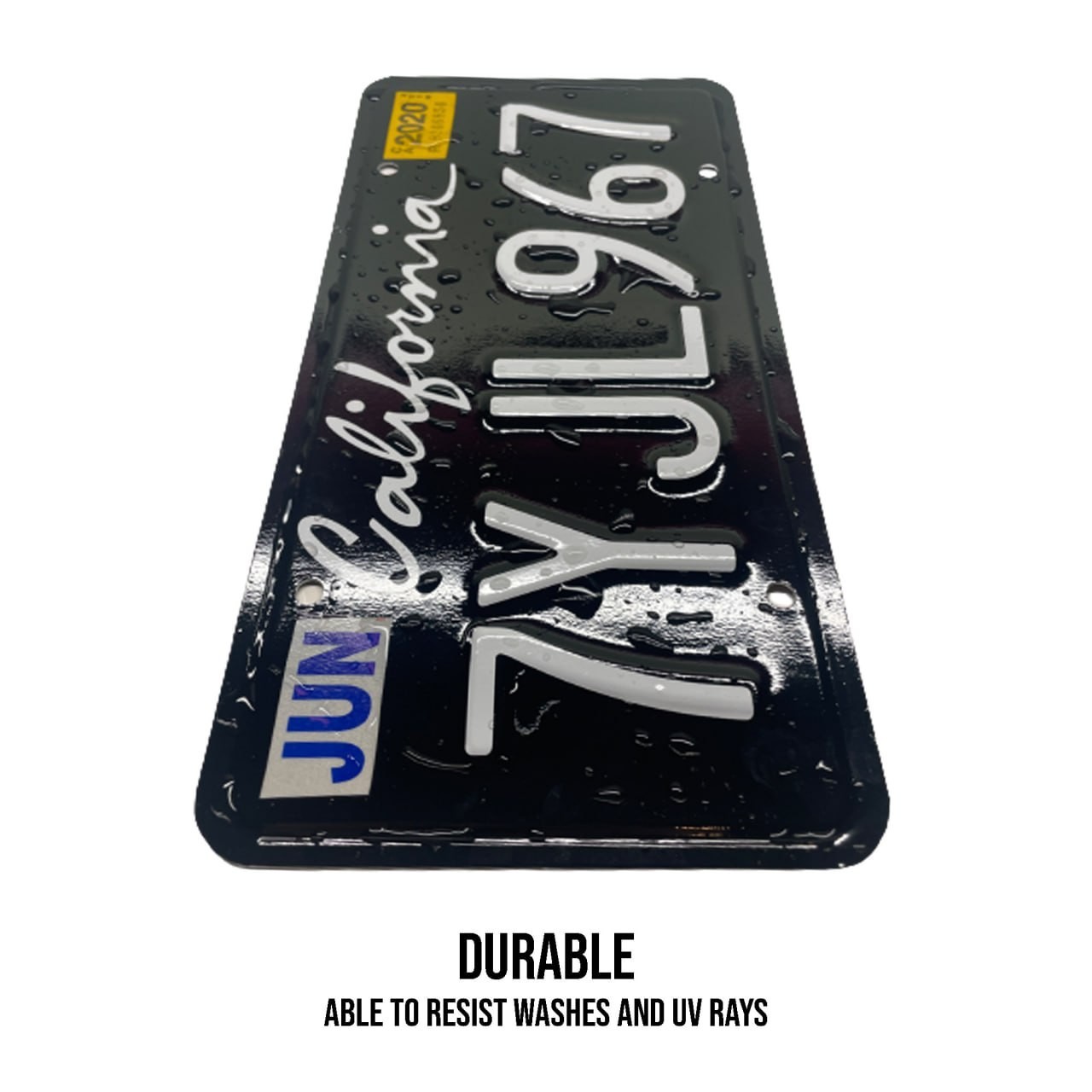 Texas TX Plate Wrap DIY Kit Lone Star State White, Yellow Red Reflective