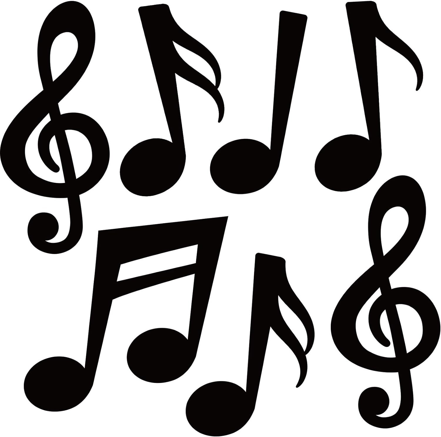Lightweight 6-8 Inch Music Notes Cutouts – Thematic Decorations for Any Occasion