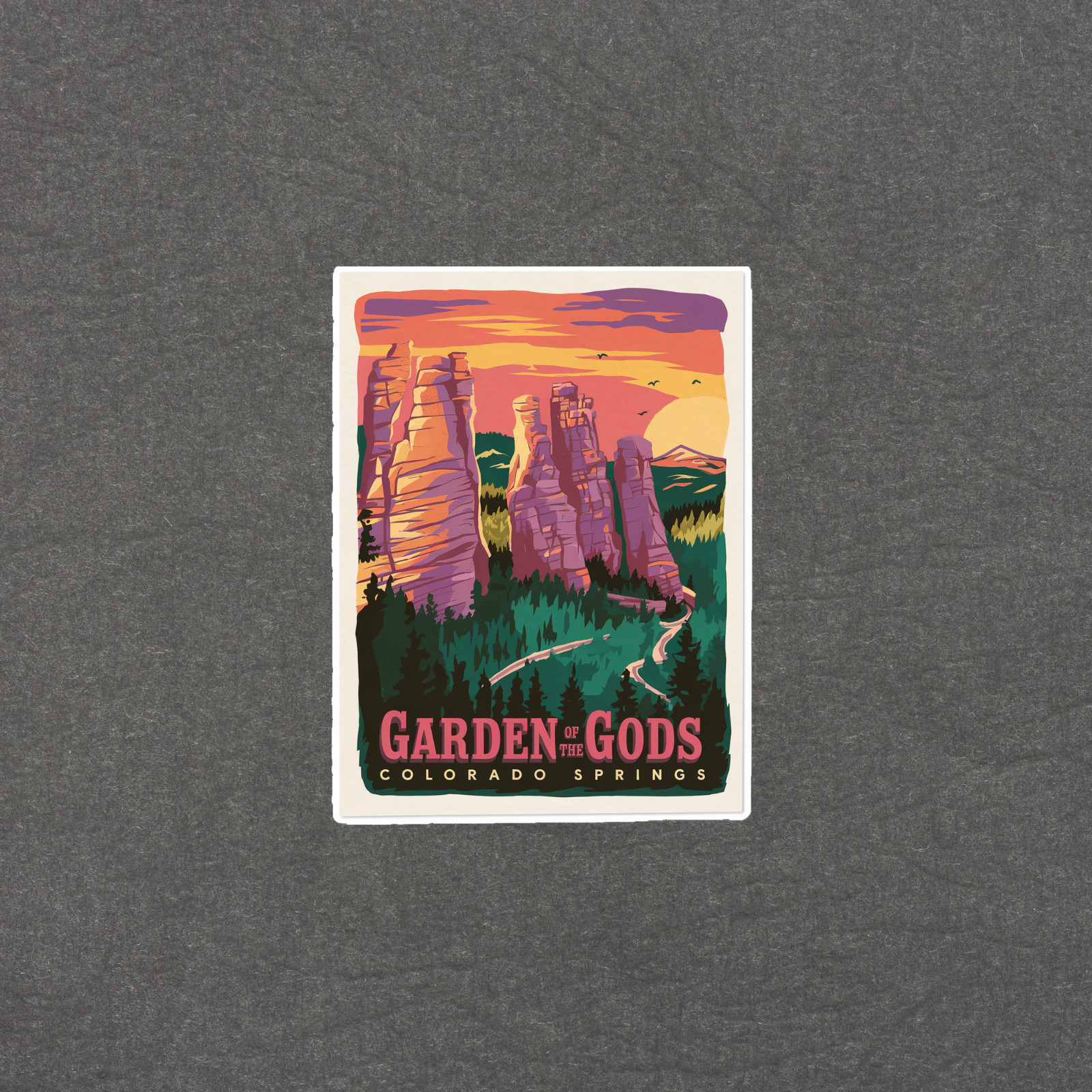 Garden of the Gods Colorado Springs Vintage Travel Sticker Decal #3369