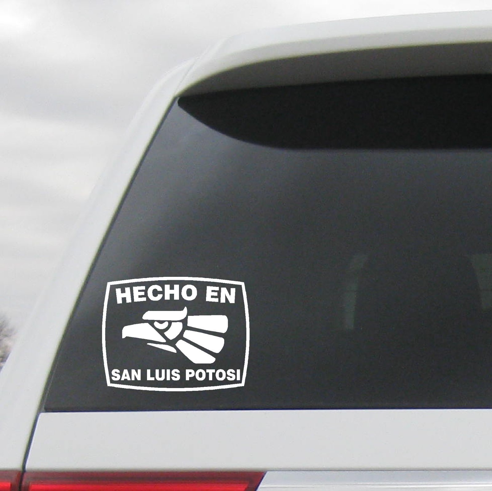Hecho En San Luis Potosi Estado de Mexico Aztec Aguila Decal Sticker