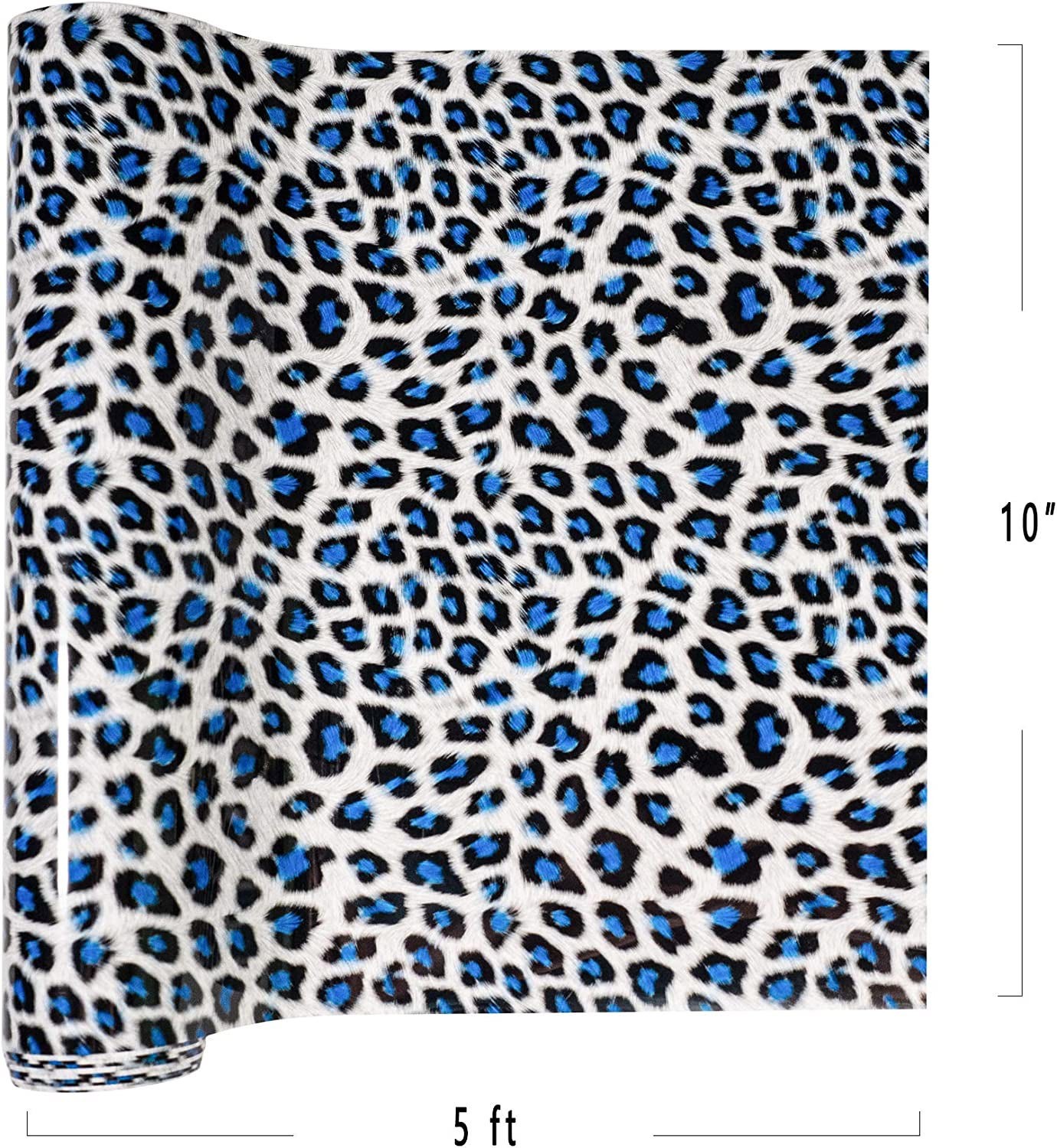 10×60" HTV Heat Transfer Vinyl Iron Heat Press Checkered Leopard T-Shirt For Cut
