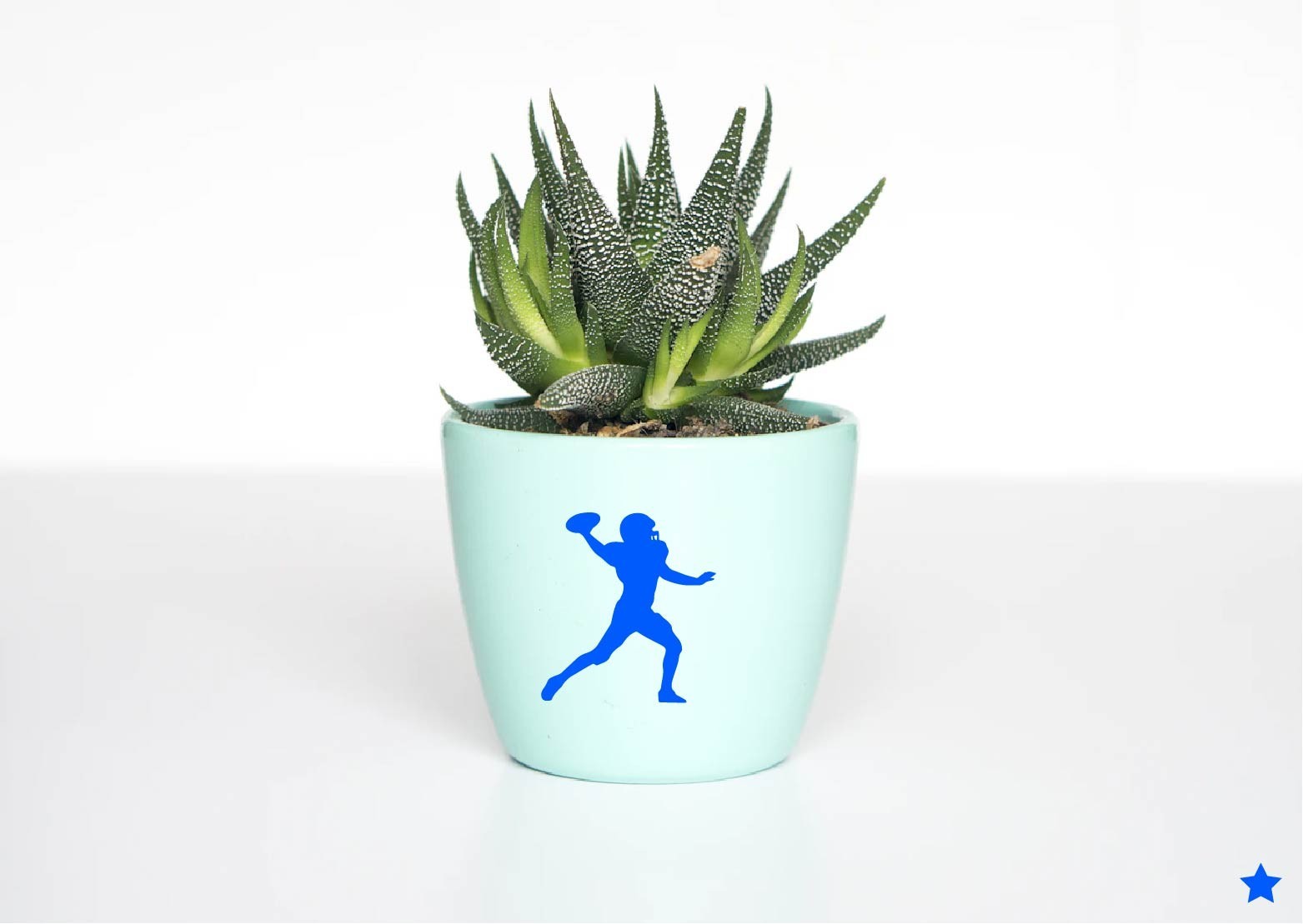 Football Player Decal Sticker School Quarterback Sports Ball Throw Team Life QB