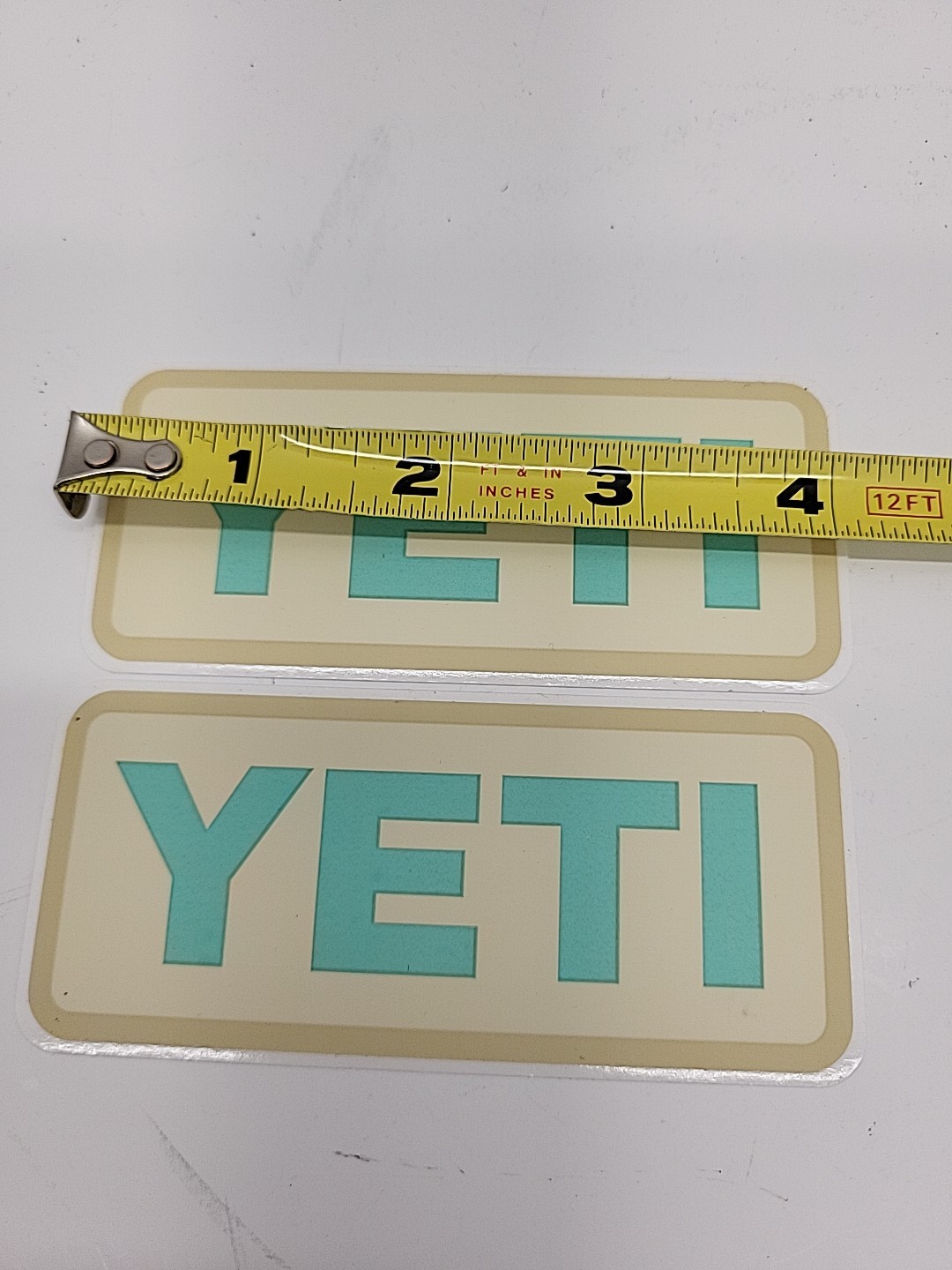 Lot of 8 Authentic YETI decals/stickers – size 4" x 2" – New