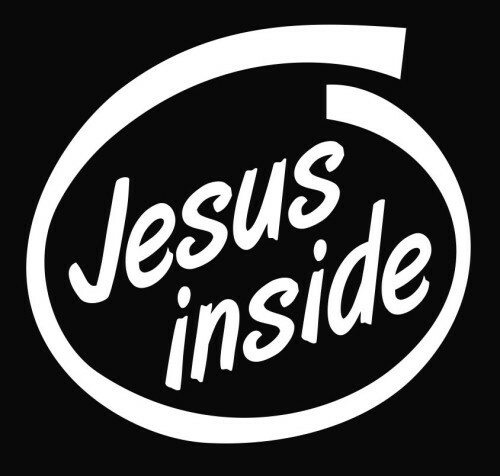 Vinyl Decal for Window – Jesus Inside